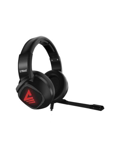 Savio Strike Auriculares Alámbrico Diadema Música/uso diario Negro, Rojo