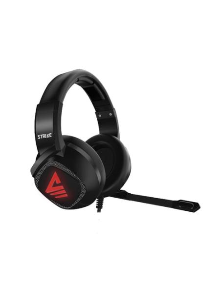 Savio Strike Auriculares Alámbrico Diadema Música/uso diario Negro, Rojo