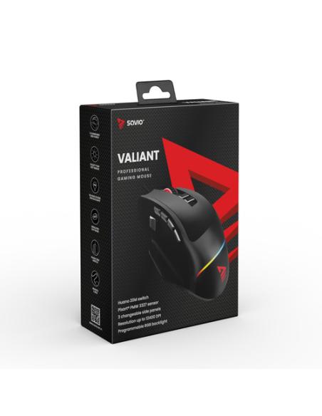 Savio Valiant gaming mouse RGB Negro