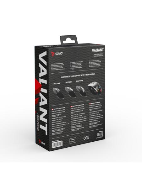 Savio Valiant gaming mouse RGB Negro