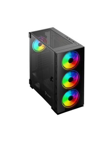 Savio PC Case Prime X1 ARGB Glass Black Midi Tower Negro