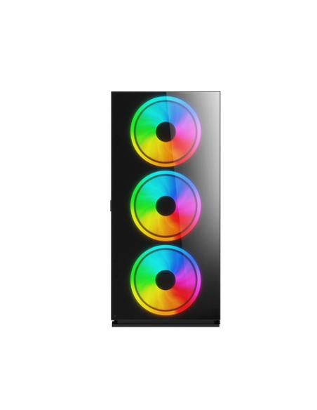 Savio PC Case Prime X1 ARGB Glass Black Midi Tower Negro