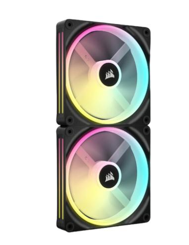 Corsair CO-9051004-WW sistema de refrigeración para ordenador Carcasa del ordenador Ventilador 14 cm Negro, Blanco 2 pieza(s)