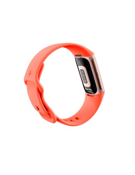 Fitbit Charge 6 AMOLED Pulsera de actividad Coral, Oro