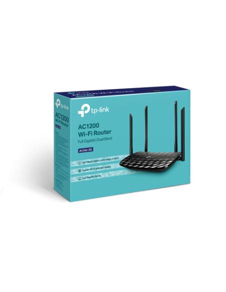 TP-Link AC1200 router inalámbrico Gigabit Ethernet Doble banda (2,4 GHz / 5 GHz) Negro