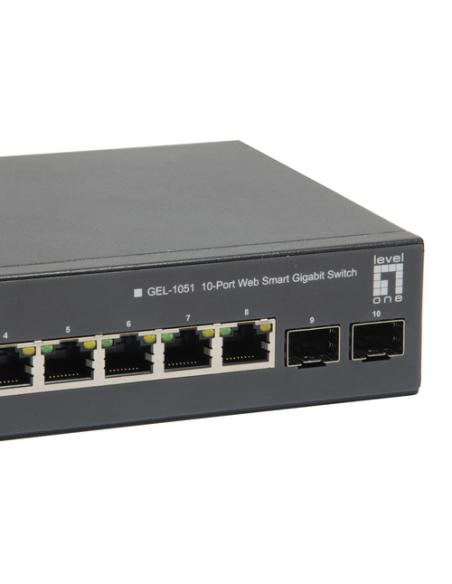 LevelOne GEP-1051 switch Gestionado L2/L3/L4 Gigabit Ethernet (10/100/1000) Energía sobre Ethernet (PoE) Negro