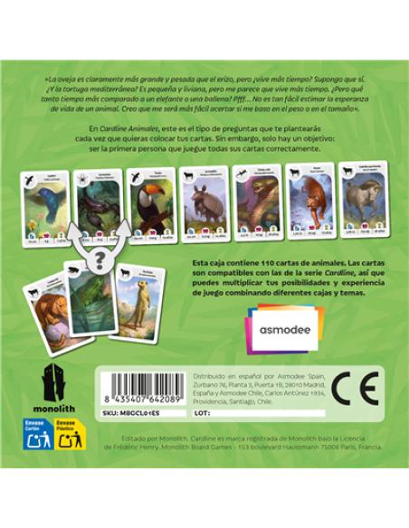 Asmodee CARDANIM2ES juego de tablero Juego De Cartas Concurso de preguntas y respuestas