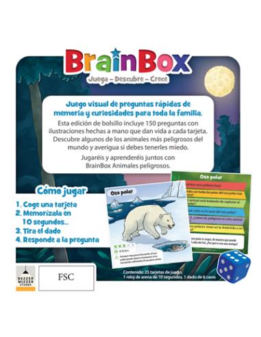 Asmodee BrainBox Pocket Animales Peligrosos
