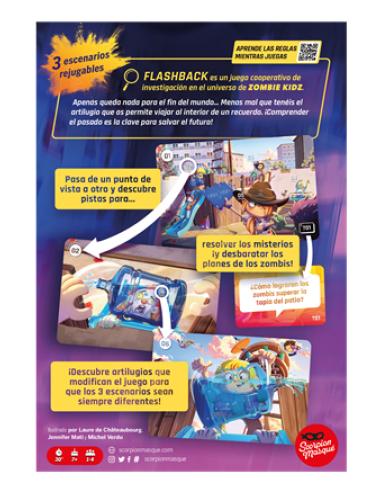 Asmodee Flashback Zombie Kidz 15 min Juego De Cartas Lógico