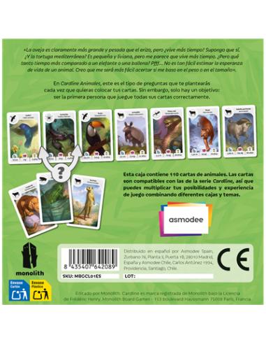 Asmodee CARDANIMES juego de tablero Juego De Cartas Concurso de preguntas y respuestas