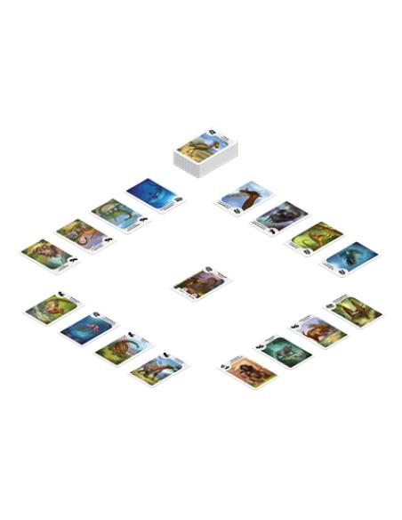 Asmodee CARDDINOES juego de tablero Juego De Cartas Concurso de preguntas y respuestas