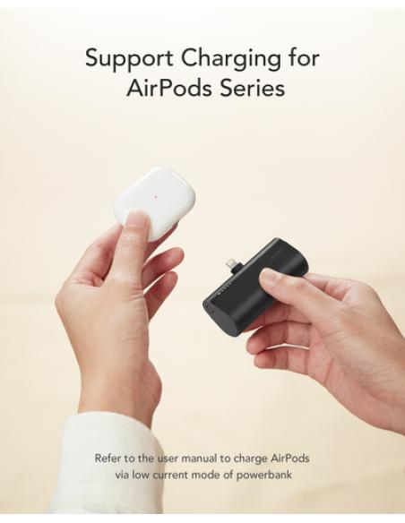 VEGER PlugOn-L VG-W0556P PowerBank plug-on 5000mah PD20W Lightning connector built-in