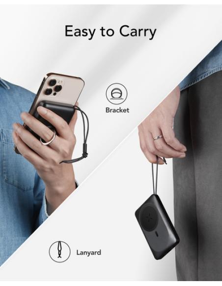 VEGER MagOn W1151-B 10000mAh powerbank Magnetic Wireless PD20W