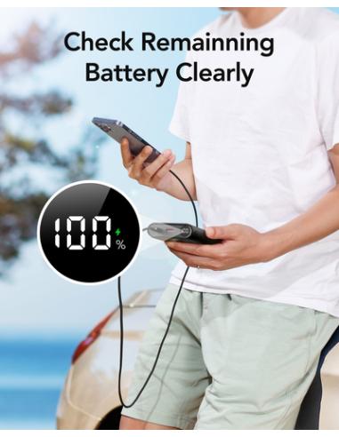 VEGER TC130 VG-W2503-T130 25000mAh powerbank 130W cables bulit-in