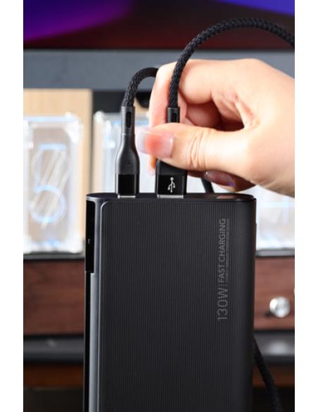 VEGER TC130 VG-W2503-T130 25000mAh powerbank 130W cables bulit-in