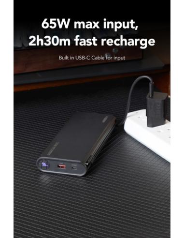 VEGER TC130 VG-W2503-T130 25000mAh powerbank 130W cables bulit-in