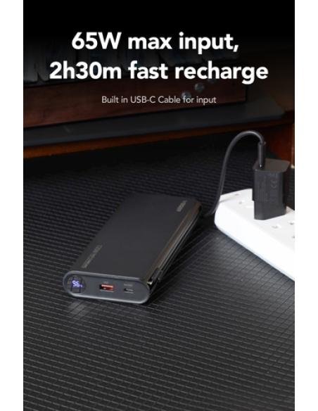 VEGER TC130 VG-W2503-T130 25000mAh powerbank 130W cables bulit-in