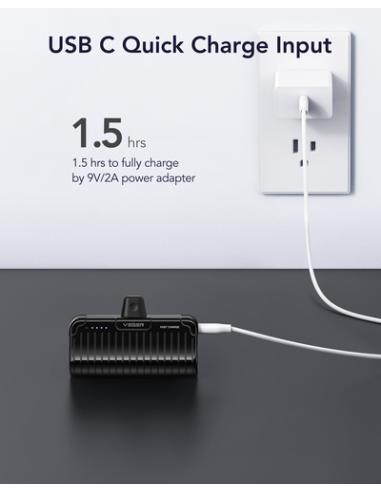 VEGER PLUGON-L PRO VG-W0558P 5000mAh Powerbank Lightning Bulit-in with KickStand