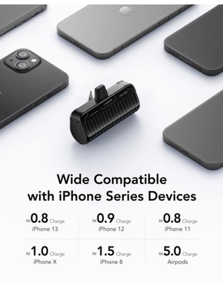 VEGER PLUGON-L PRO VG-W0558P 5000mAh Powerbank Lightning Bulit-in with KickStand