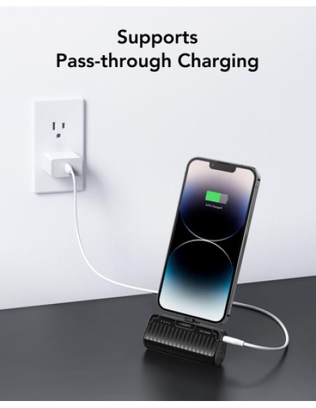 VEGER PLUGON-L PRO VG-W0558P 5000mAh Powerbank Lightning Bulit-in with KickStand
