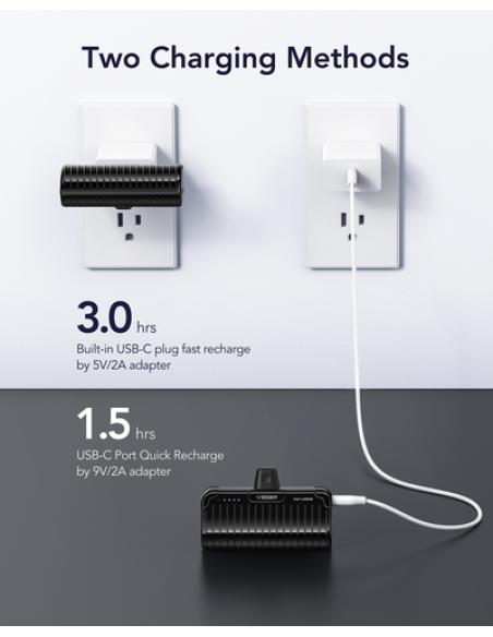 VEGER PLUGON-C VG-W0558 PRO 5000 Powerbank Type-C Bulit-in with KickStand