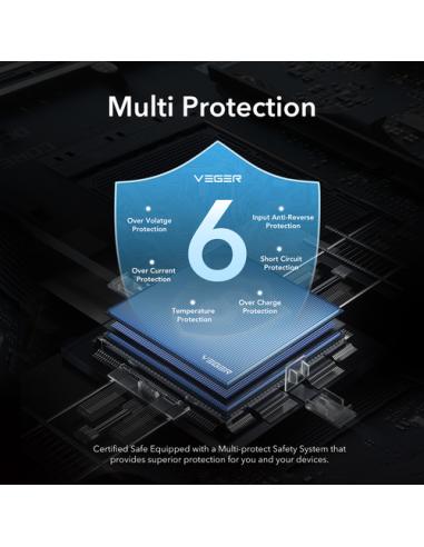 VEGER L10 VG-W1105PD PD20W 10000mAh Screen Powerbank