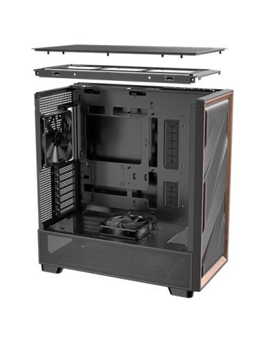 Antec 0-761345-10133-2 carcasa de ordenador Midi Tower Negro, Madera