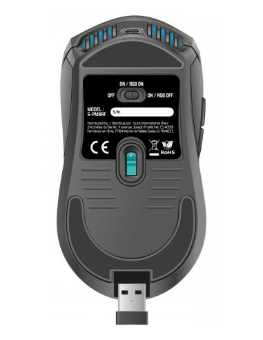 Spirit of Gamer PRO-M9 ratón Juego Ambidextro RF inalámbrico Óptico 4200 DPI