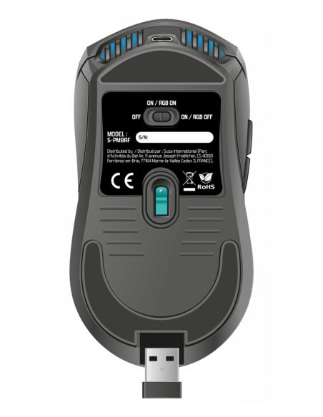 Spirit of Gamer PRO-M9 ratón Juego Ambidextro RF inalámbrico Óptico 4200 DPI