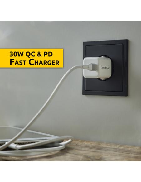 Intenso 7803042 cargador de dispositivo móvil Universal Blanco Corriente alterna Carga rápida Interior