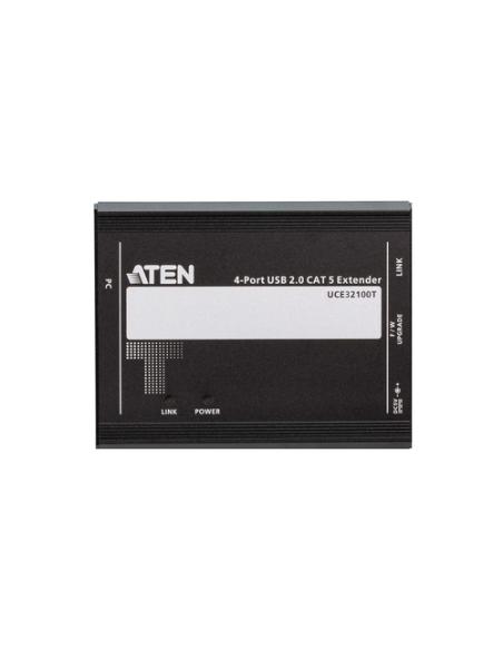 ATEN Extensor USB 2.0 por Cat 5 con hub de cuatro puertos (hasta 100 m)