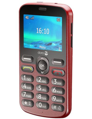 Doro 1880 6,1 cm (2.4") 113,7 g Rojo Teléfono básico