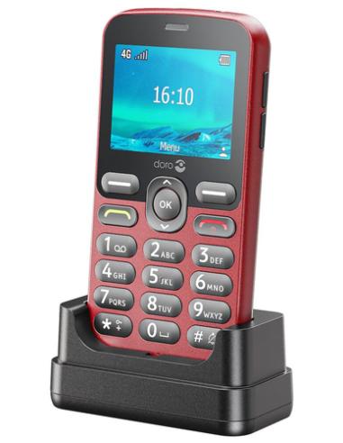 Doro 1880 6,1 cm (2.4") 113,7 g Rojo Teléfono básico