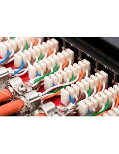 Digitus Panel de conexión CAT 6A de sobremesa, clase EA, apantallado, negro