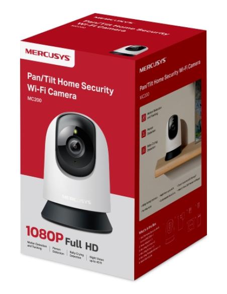 Mercusys MC200 cámara de vigilancia Bombilla Interior 1920 x 1080 Pixeles Techo/Escritorio