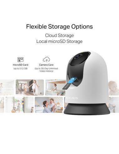 Mercusys MC200 cámara de vigilancia Bombilla Interior 1920 x 1080 Pixeles Techo/Escritorio