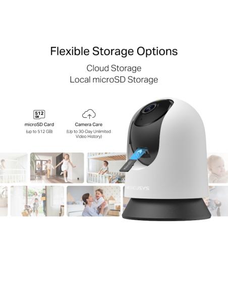 Mercusys MC200 cámara de vigilancia Bombilla Interior 1920 x 1080 Pixeles Techo/Escritorio