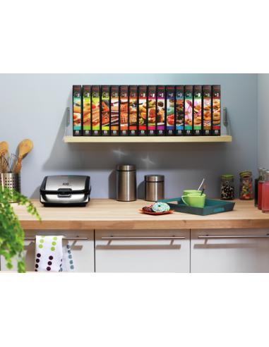 Tefal Snack Collection SW852D sandwichera 700 W Negro, Acero inoxidable