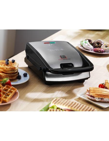 Tefal Snack Collection SW852D sandwichera 700 W Negro, Acero inoxidable