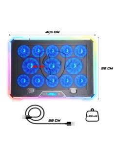 Spirit of Gamer AIRBLADE 1300 RGB almohadilla fría 43,2 cm (17") Negro 2