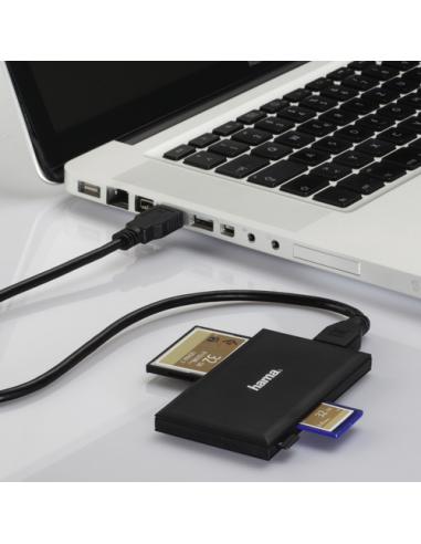 Hama | Lector universal de tarjeta SD, micro SD, conexión USB 3.0, Color Negro