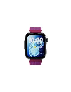 SaveFamily SaveWatch Plus 2 Reloj Inteligente para niños 4G Esfera Negra Correa Tela Frambuesa