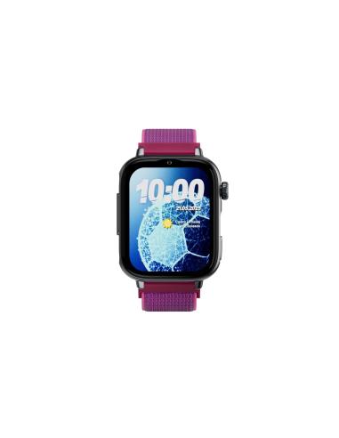 SaveFamily SaveWatch Plus 2 Reloj Inteligente para niños 4G Esfera Negra Correa Tela Frambuesa