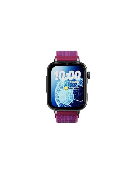 SaveFamily SaveWatch Plus 2 Reloj Inteligente para niños 4G Esfera Negra Correa Tela Frambuesa