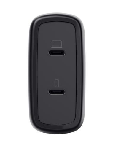 Trust Maxo Cargador GaN USB-C de 2 puertos de 65 W - Negro
