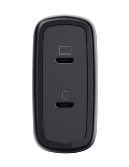 Trust Maxo Cargador GaN USB-C de 2 puertos de 65 W - Negro