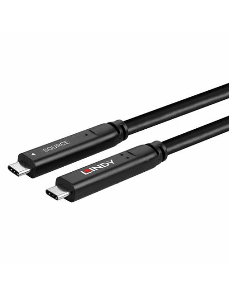 Lindy 43398 cable USB USB 3.2 Gen 1 (3.1 Gen 1) 10 m USB C Negro