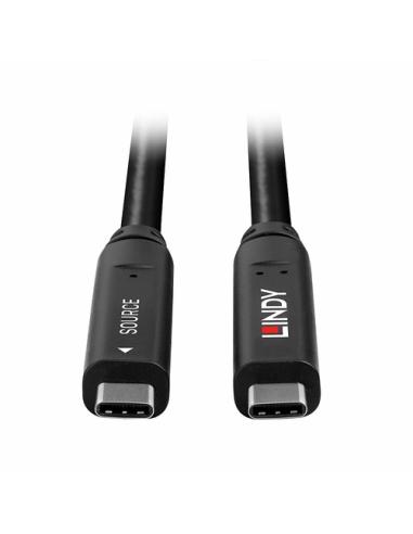 Lindy 43399 cable USB USB 3.2 Gen 1 (3.1 Gen 1) 15 m USB C Negro