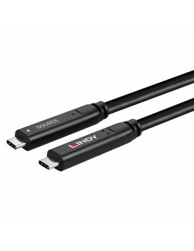 Lindy 43399 cable USB USB 3.2 Gen 1 (3.1 Gen 1) 15 m USB C Negro