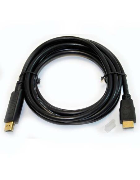 CABLE DISPLAYPORT MACHO - HDMI MACHO 5 M. MALLADO